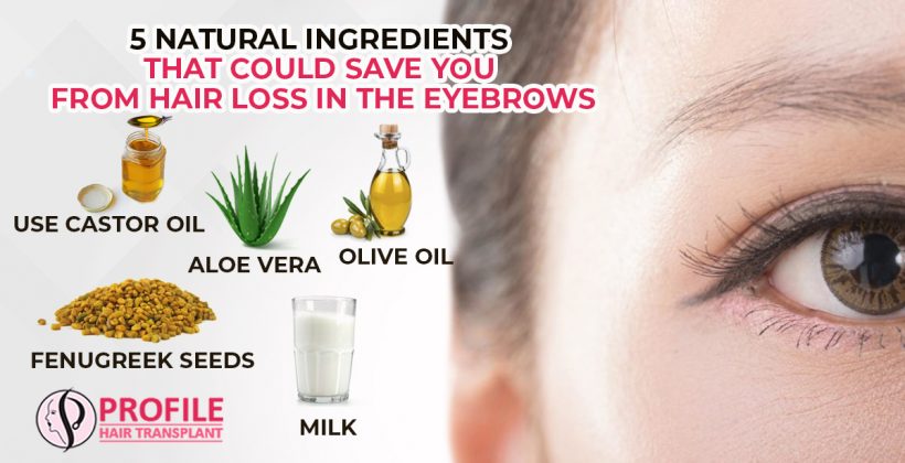 5 Natural Ingredients That Could Save You From Hair Loss In The Eyebrows